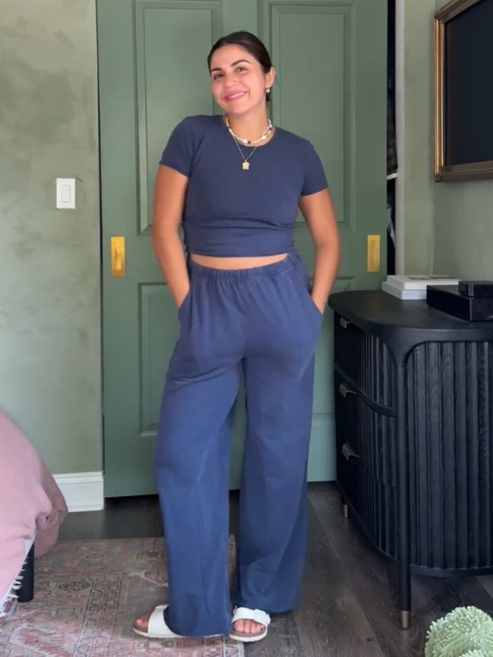 Free People FP Movement Hot Shot City Set in Midnight Navy